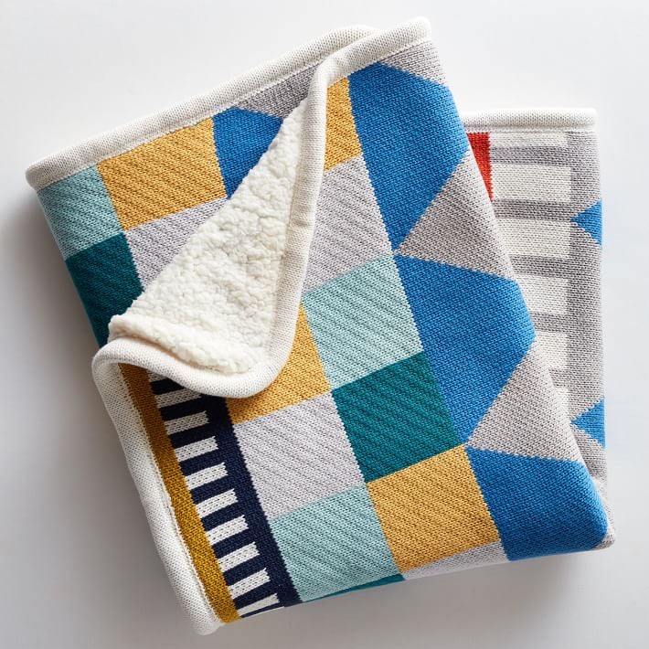 West Elm Knit Cotton Baby Blanket