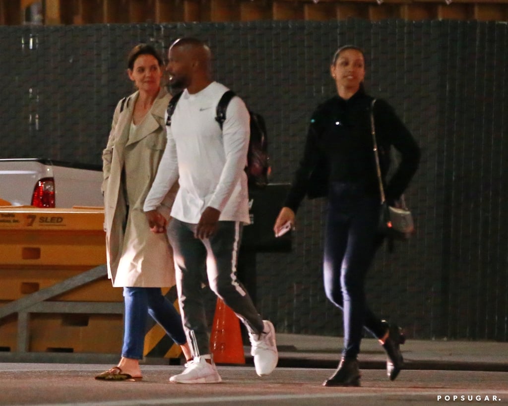 Katie Holmes With Corinne and Jamie Foxx in LA April 2019