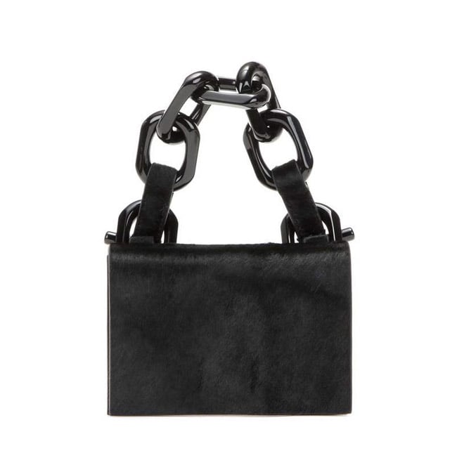 Calvin Klein Collection Calf Hair Chain Bag (850) Spring Handbag
