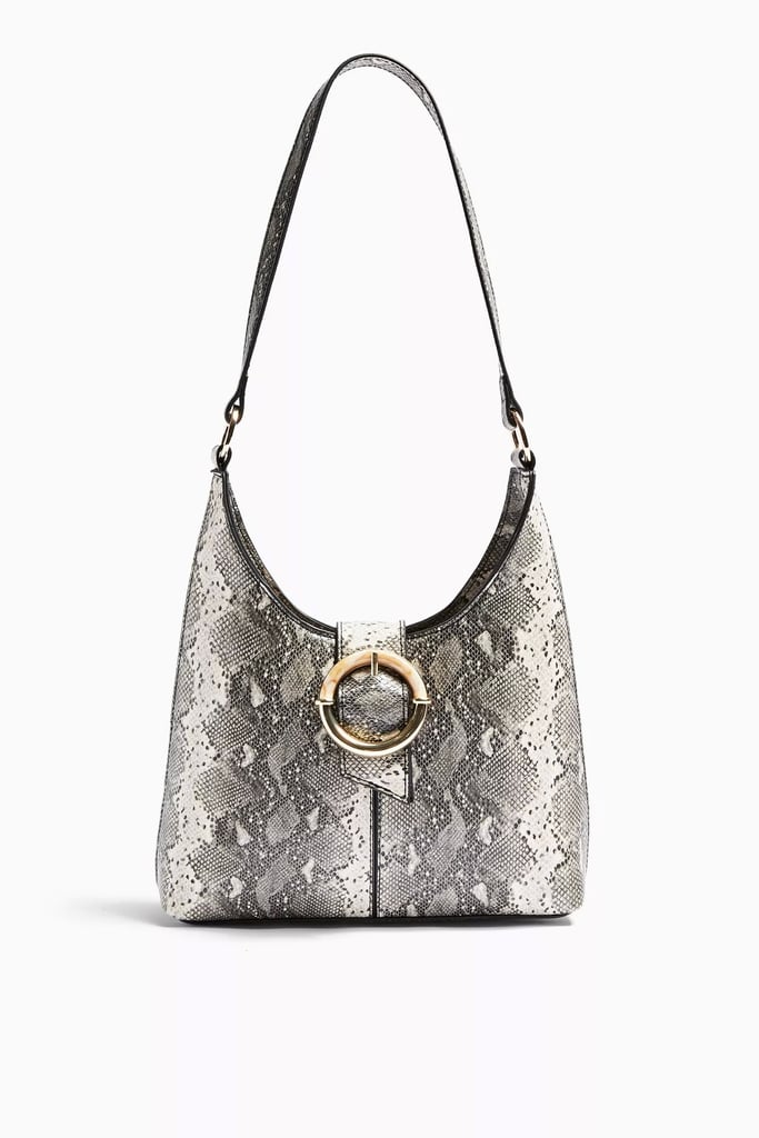 Topshop Amber Snake Shoulder Bag