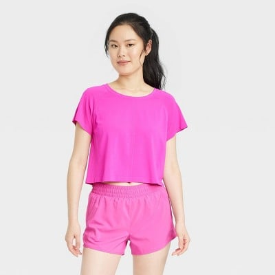 Target All in Motion Core Boxy Athletic T-Shirt in Vibrant Pink