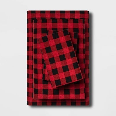Wondershop Holiday Print Flannel Sheet Set
