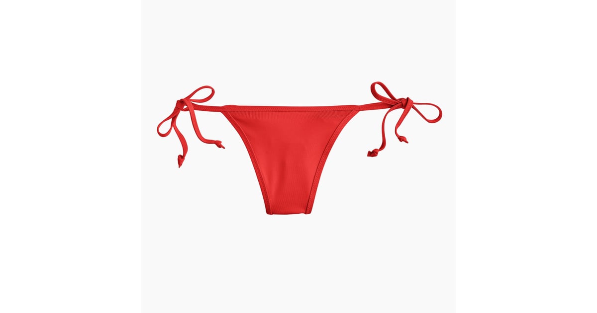 J.Crew Playa Miami String Bikini Bottom | Kaia Gerber Red Bikini ...