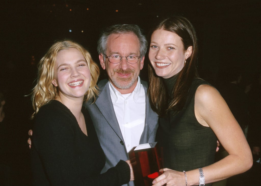 . . . Steven Spielberg! The iconic film director is close friends with Gwyneth's parents, Blythe Danner and Bruce Paltrow, and was named as her godfather when she was born. Steven also has another A-list actress to call his goddaughter: Drew Barrymore. He helped Drew land her breakout role in E.T. the Extra-Terrestrial at just 7 years old, and when she posed for Playboy in 1995, Steven famously sent Drew a quilt for her 20th birthday with a note that read, "Cover yourself up."
In addition to her famous godfather, Drew's also got a legendary godmother in. . . . . . Steven Spielberg! The iconic film director is close friends with Gwyneth's parents, Blythe Danner and Bruce Paltrow, and was named as her godfather when she was born. Steven also has another A-list actress to call his goddaughter: Drew Barrymore. He helped Drew land her breakout role in E.T. the Extra-Terrestrial at just 7 years old, and when she posed for Playboy in 1995, Steven famously sent Drew a quilt for her 20th birthday with a note that read, "Cover yourself up."
In addition to her famous godfather, Drew's also got a legendary godmother in. . .