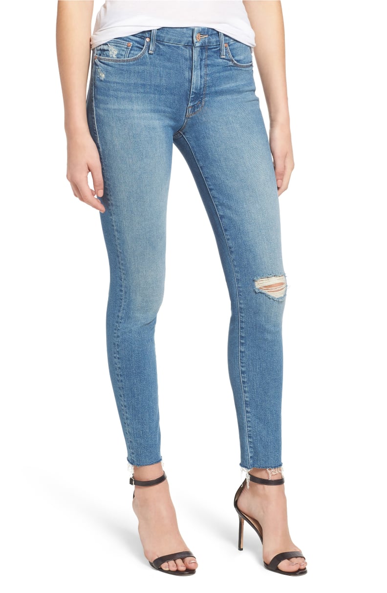 Megha's Exact MOTHER The Looker Frayed Ankle Skinny Jeans