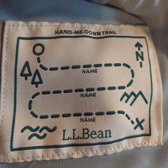 Hand-Me-Down Trail Tags on L.L.Bean Kids' Clothes