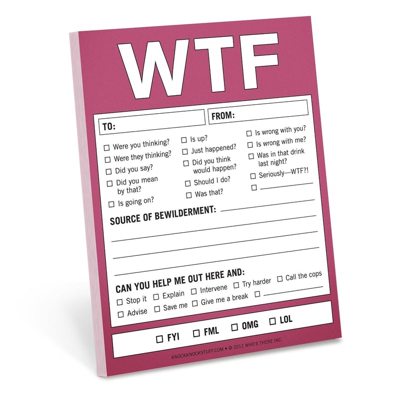 "WTF" Citation Note Pad