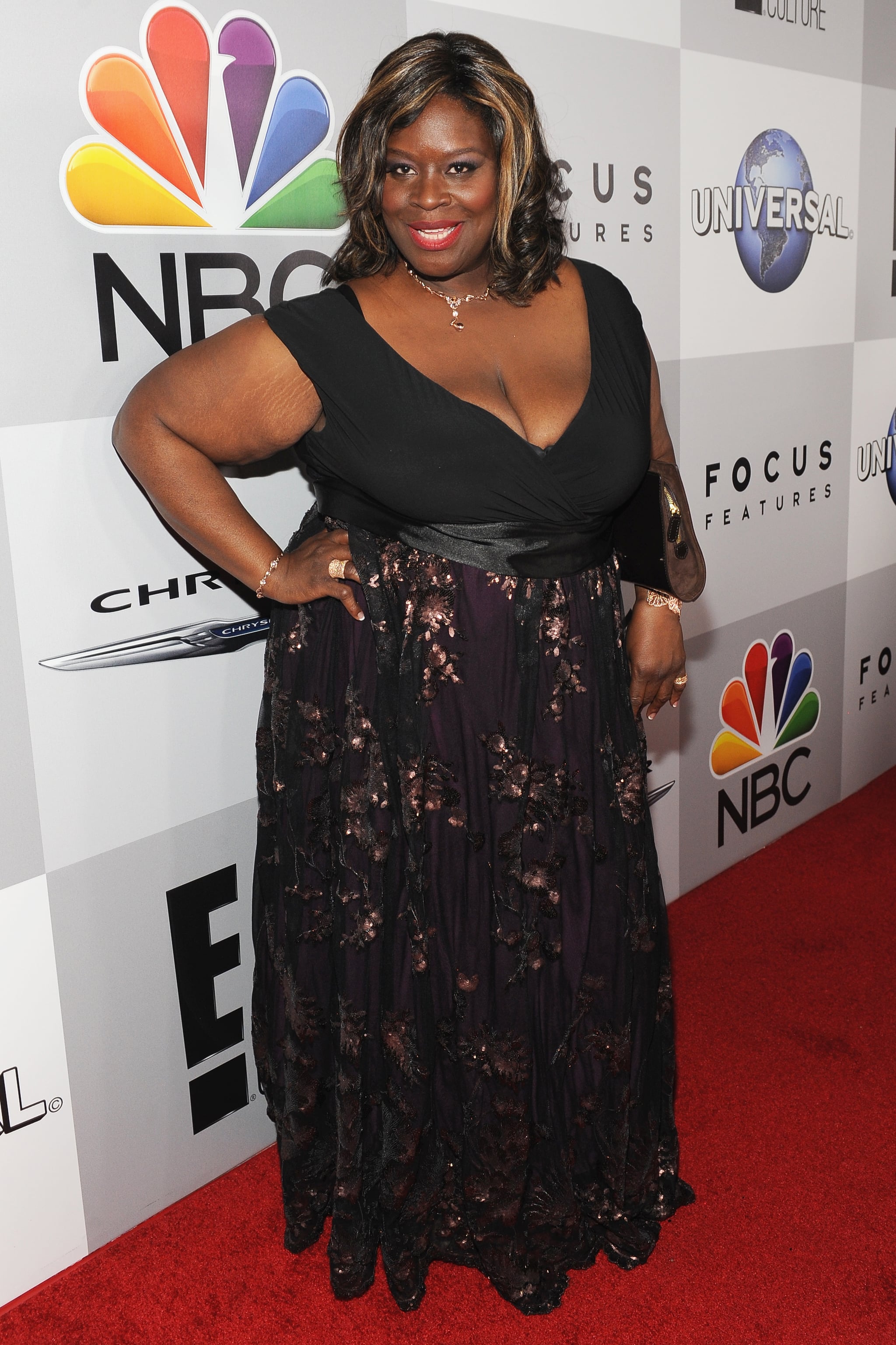Retta arrived in a black number. It Was All About the Men at This