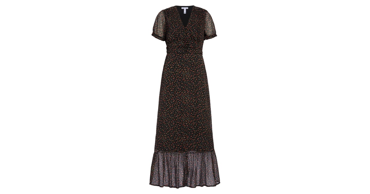 Leith floral print maxi dress shop