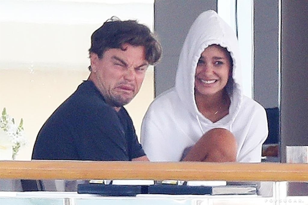 Leonardo DiCaprio Making Faces on a Boat August 2018