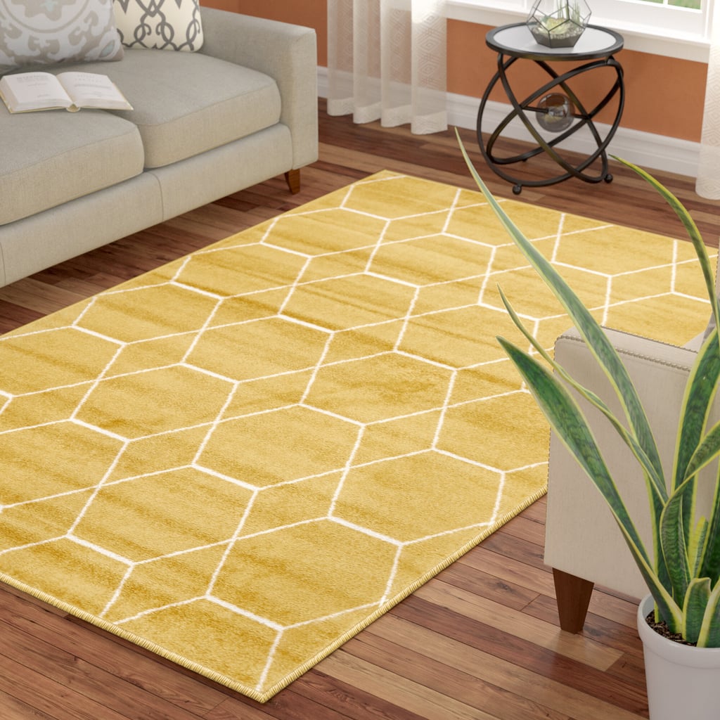 Elborough Geometric Yellow Rug