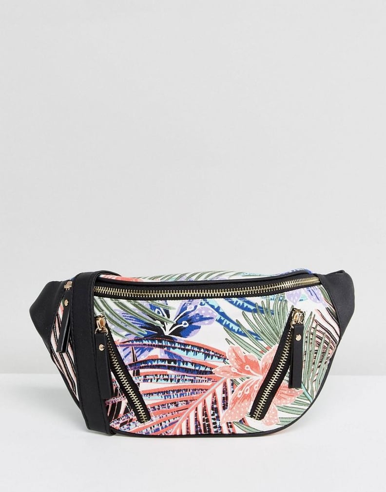 New Look Palm Print Fanny Pack