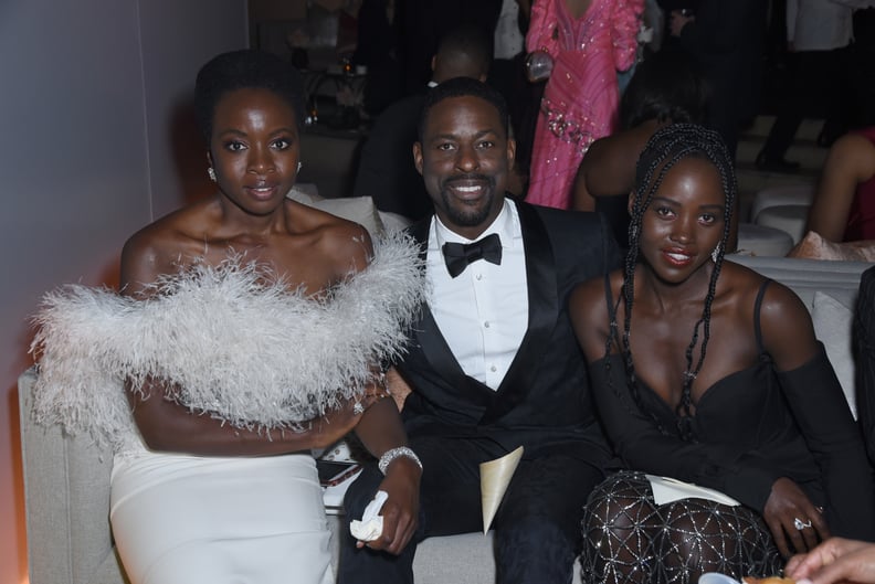 Danai Gurira, Sterling K. Brown, and Lupita Nyong'o at the 2019 SAGs Afterparty