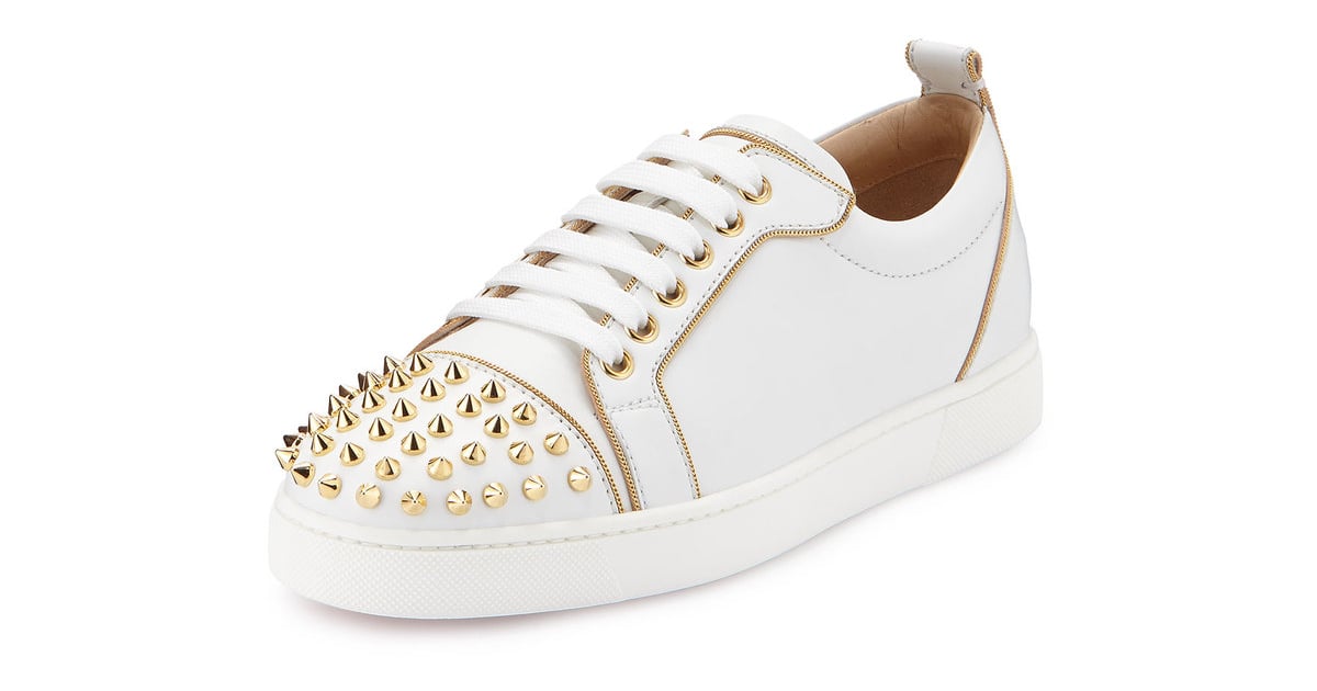 Christian Louboutin Rush Spiked Leather Low-Top Sneaker ($1,295 ...