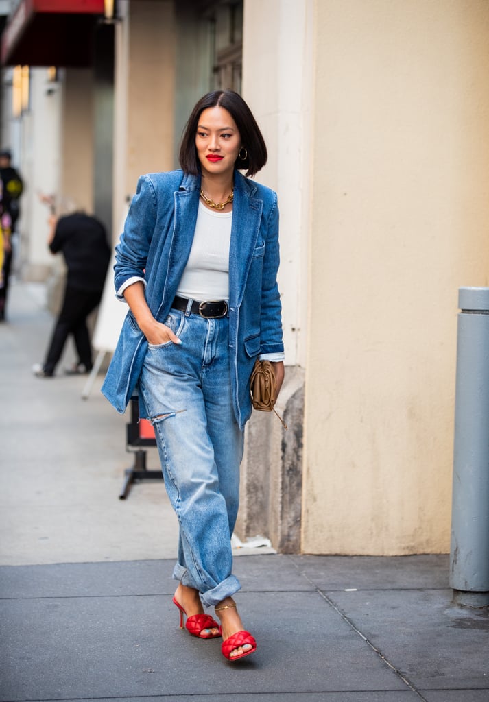 Try a Denim Blazer for a Casual but Smart Look