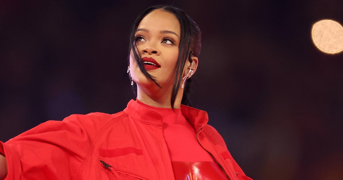 Rihanna's Red Jumpsuit at the Super Bowl Halftime Show | POPSUGAR ...