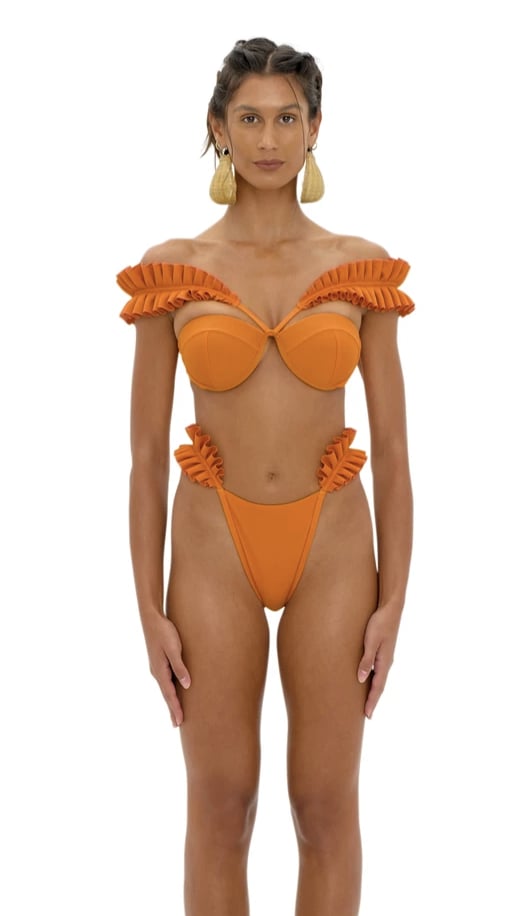 Andrea Iyamah Mulan Orange Bikini