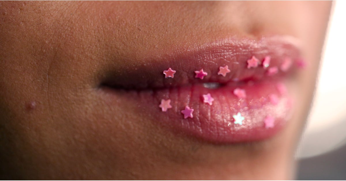 sequin lips top
