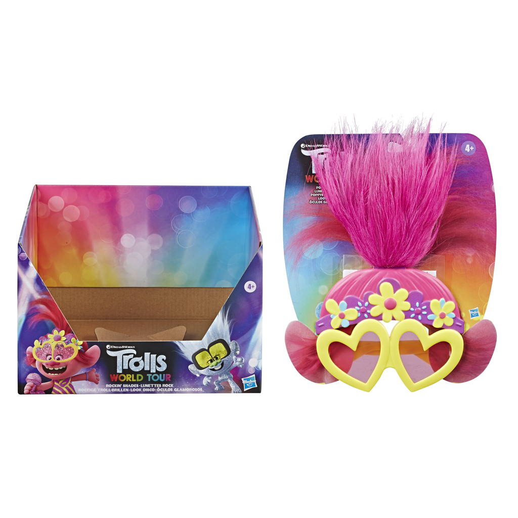 TROLLS DreamWorks Bambola Glam Rockin' Poppy - Vestito Rimovibile E Accessori - Giocattolo Per Bambine 4+ Anni