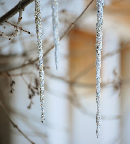 Glittery Foil Icicles