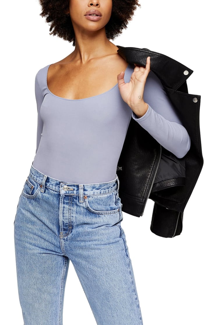 Long Sleeve Square Neck Bodysuit Best Nordstrom Anniversary