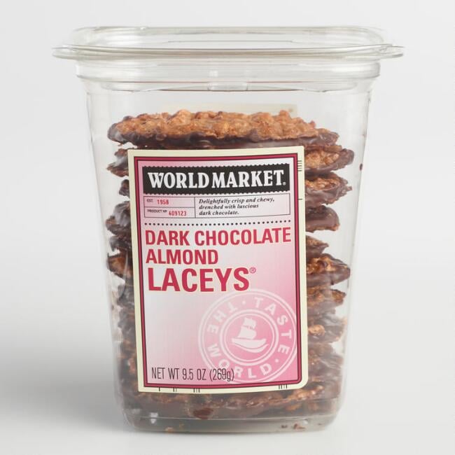 World Market Dark Chocolate Almond Laceys ($5)