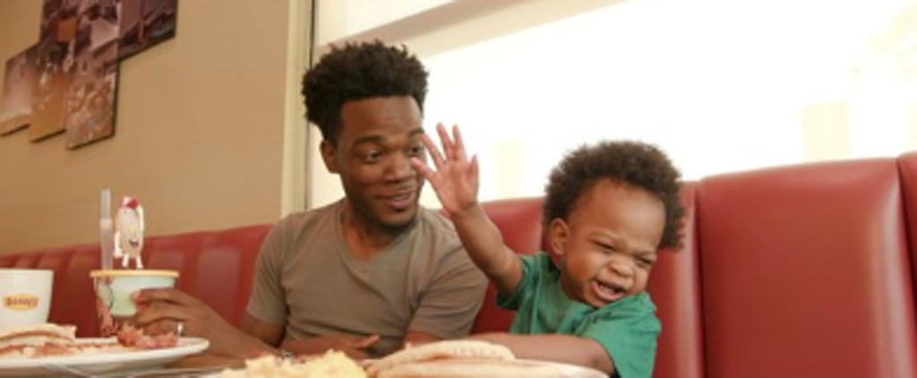 Denny's Viral Video of Baby Boy Talking to His Dad
