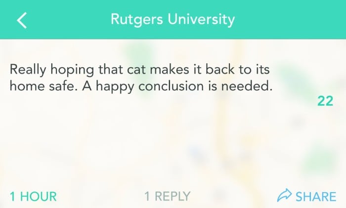 College Students Use Yik Yak to Find Lost Cat