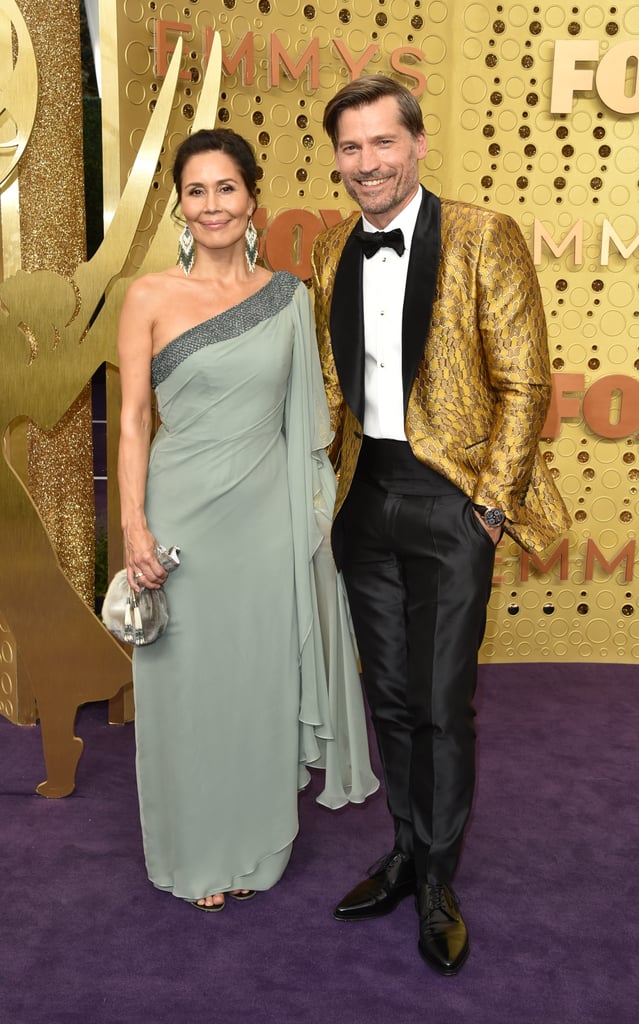 Nukaaka and Nikolaj Coster-Waldau at the 2019 Emmys