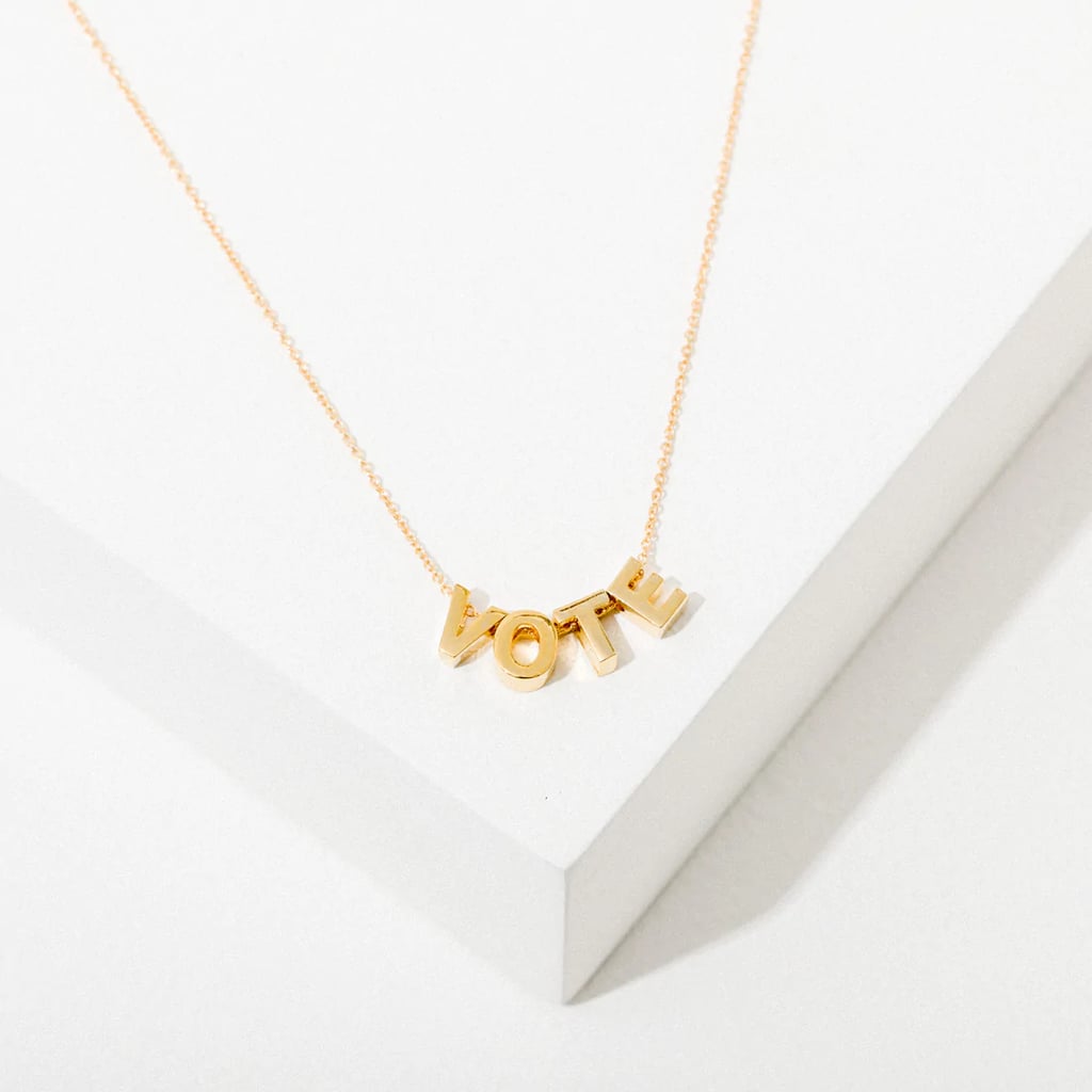 For the Impassioned Voter: Larissa Loden VOTE Necklace