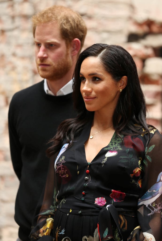 Meghan Markle Oscar de la Renta Animal Dress