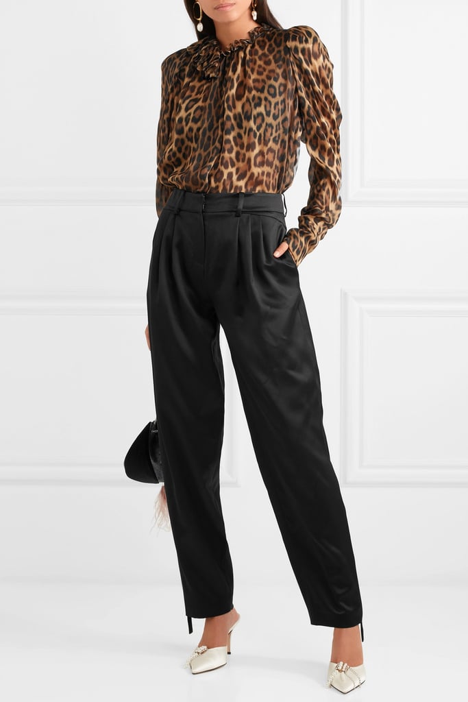 Magda Butrym Jena Silk and Wool Blend Tapered Pants