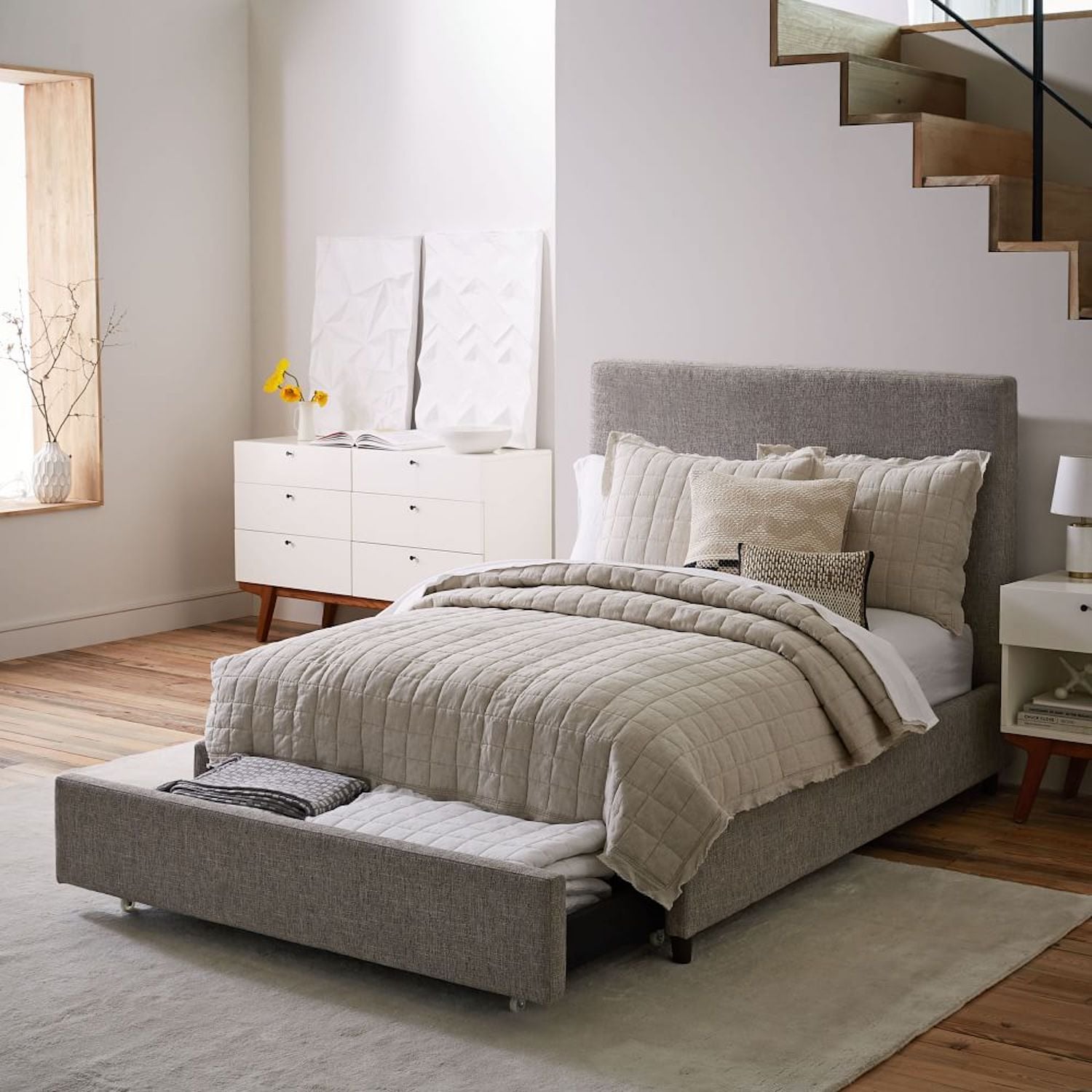 Geralyn tufted upholstered storage store platform bed willa arlo interiors