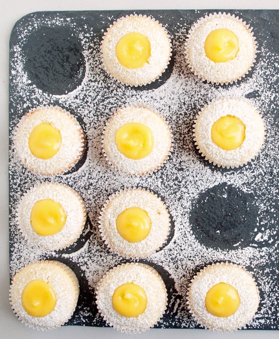 Lemon Pound Cake Cupcakes With Lemon Curd Filling
