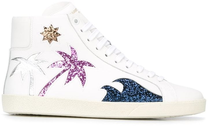 saint laurent palm tree sneakers