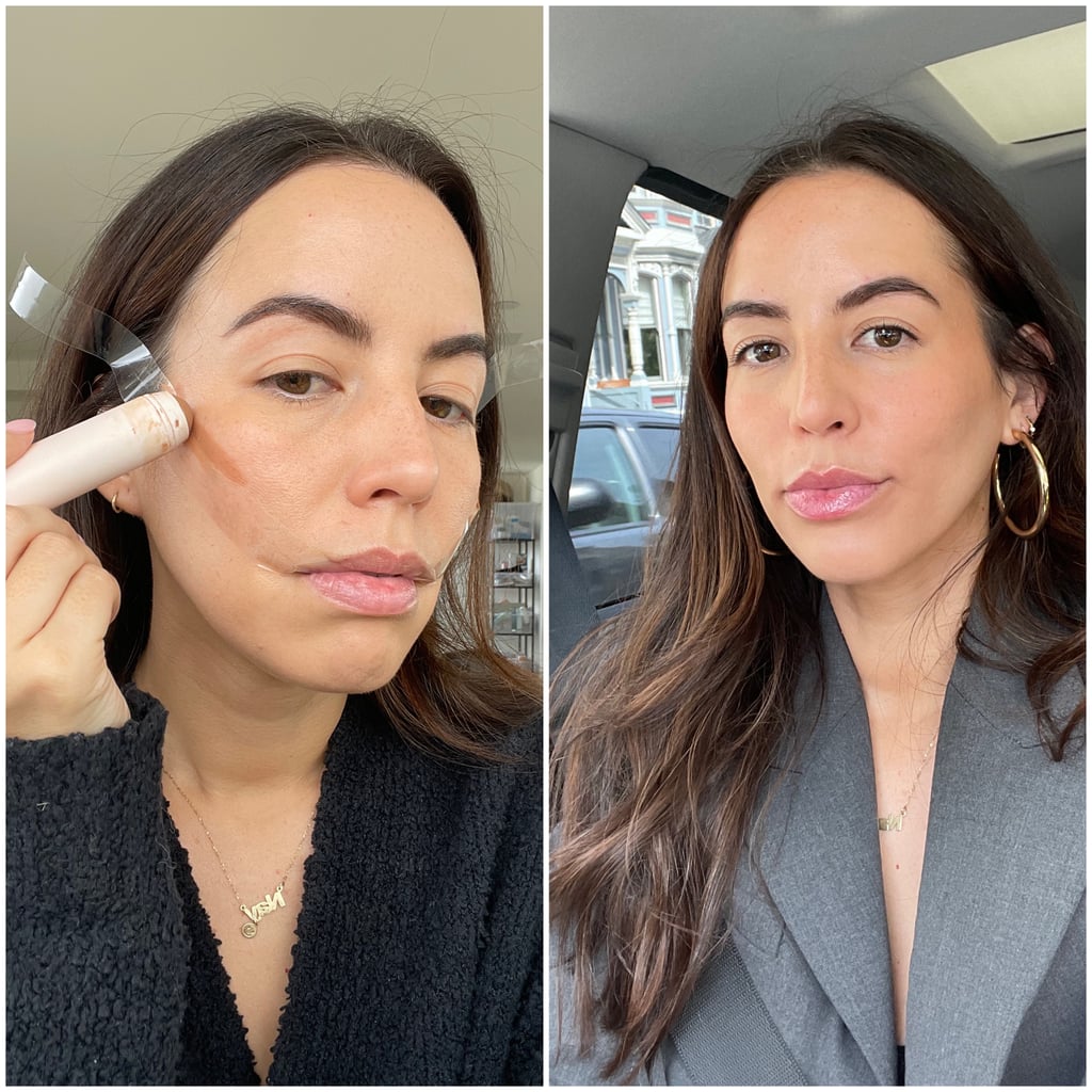 Blush Hour Face Tapes I Tried TikTok's Contour Hack With Tape: See Photos | POPSUGAR Beauty UK