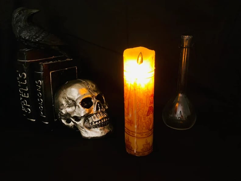 "Hocus Pocus" Black Flame Replica Candle