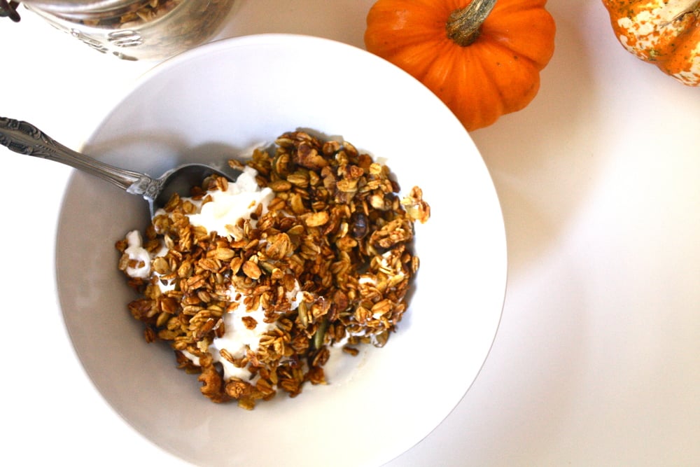 Pumpkin Spice and Walnut Granola