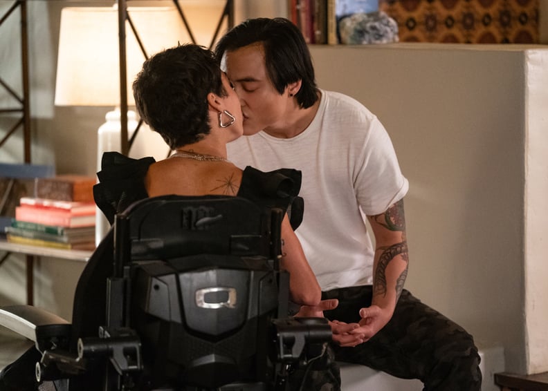 (L-R): Jillian Mercado as Maribel and Leo Sheng as Micah in THE L WORD: GENERATION Q 