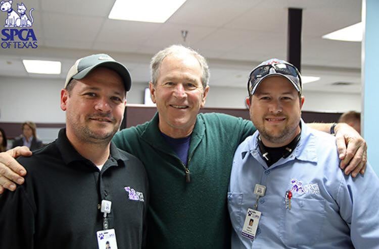 George W. Bush Adopts Puppy