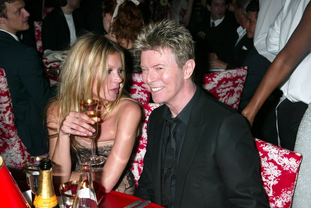 Kate Moss With David Bowie and Iman at the 2005 CFDA Awards