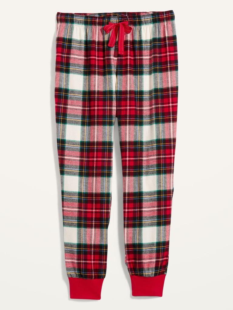 Patterned Flannel Jogger Pajama Pants