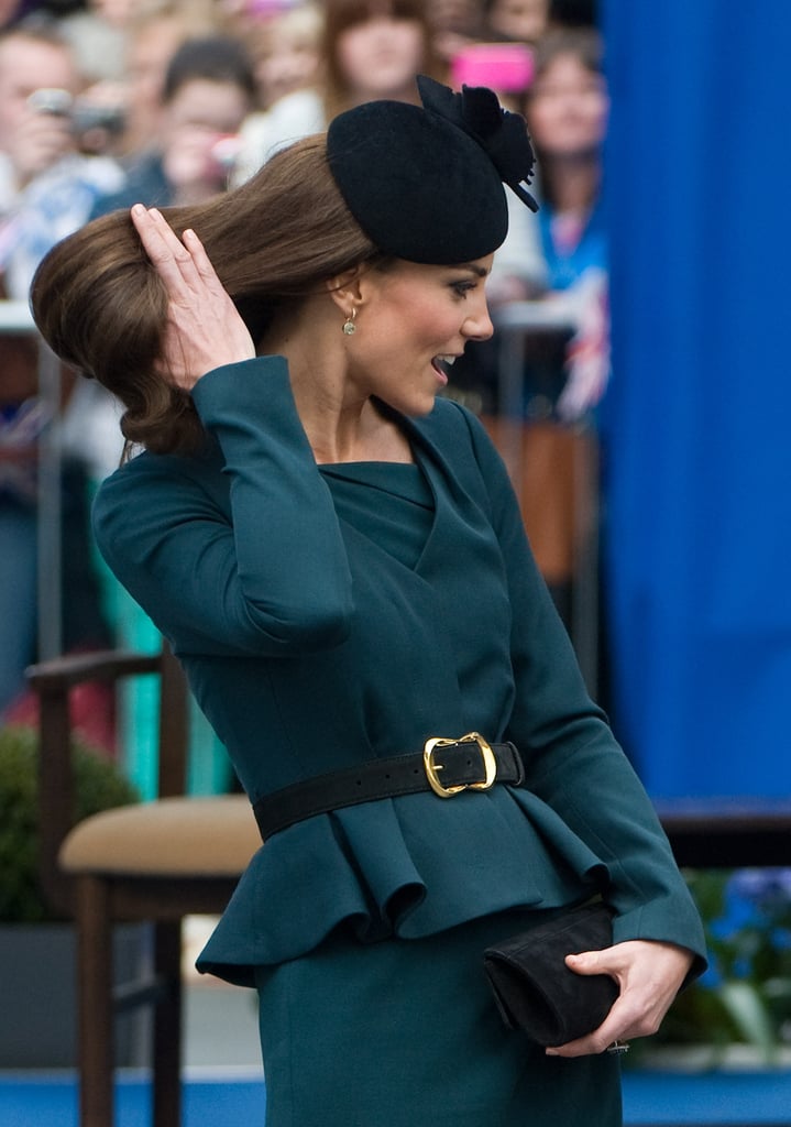 Kate Fixing Her Hair 2012