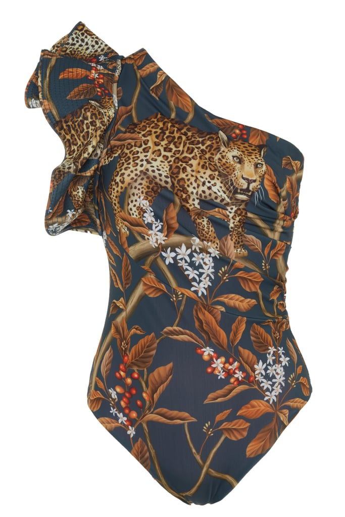 Johanna Ortiz Indonesian Desire Printed One-Shoulder One-Piece Swimsuit ($545)