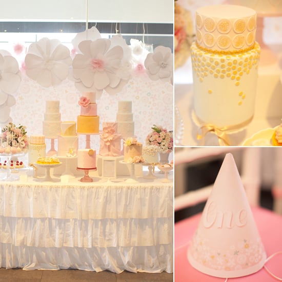 A Pretty in Pink and Gold First Birthday Party