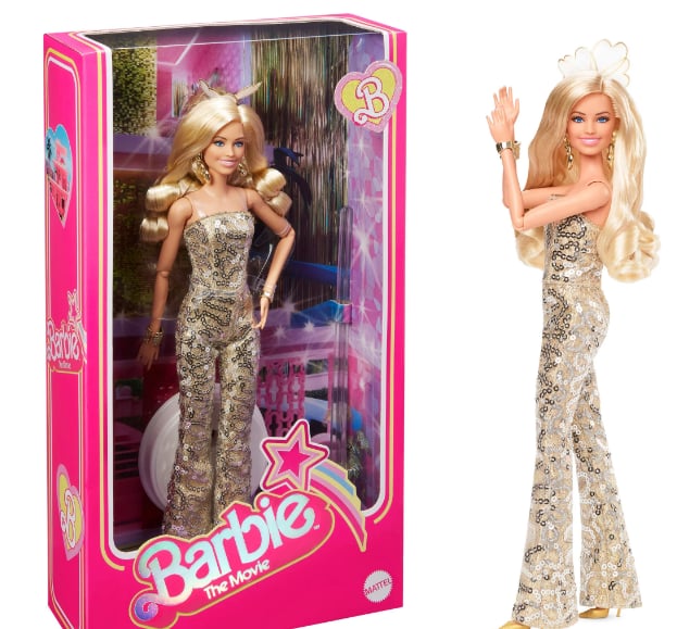 "Barbie: The Movie" Barbie in Gold Disco Jumpsuit Doll