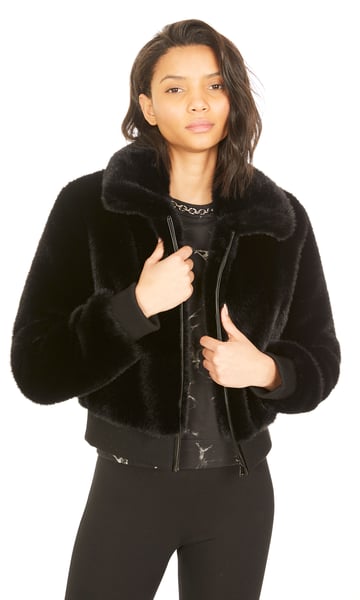 Generation Love Romi Faux Fur Bomber