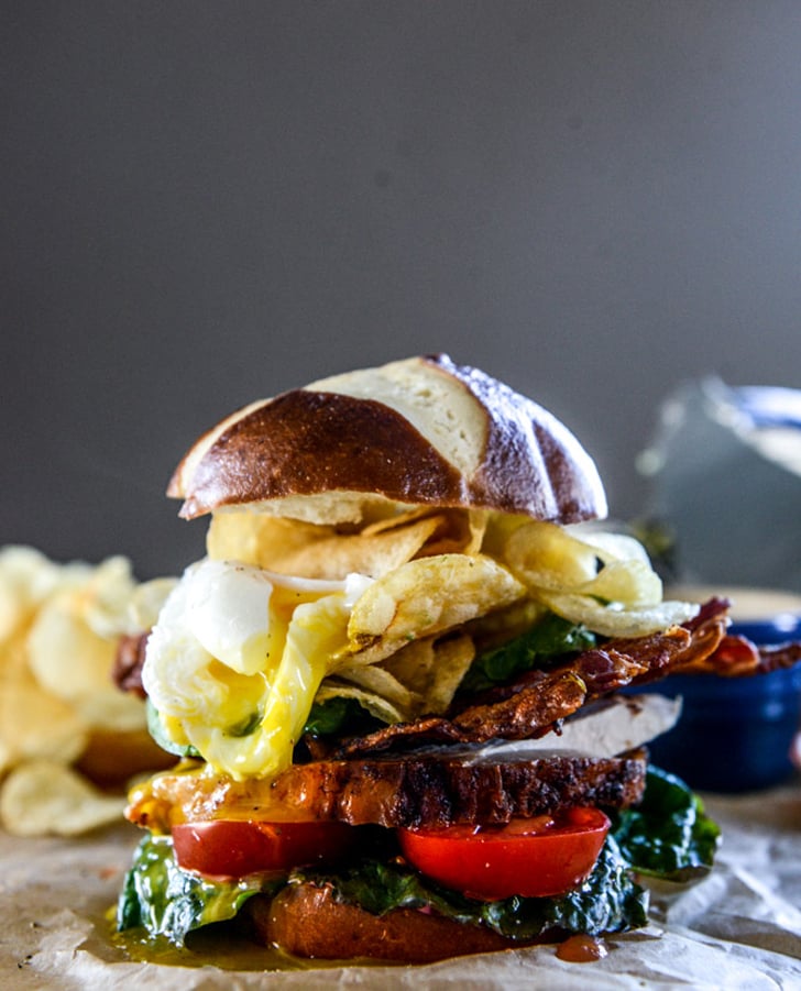 Roasted Turkey Potato-Chip-Stuffed BLAT