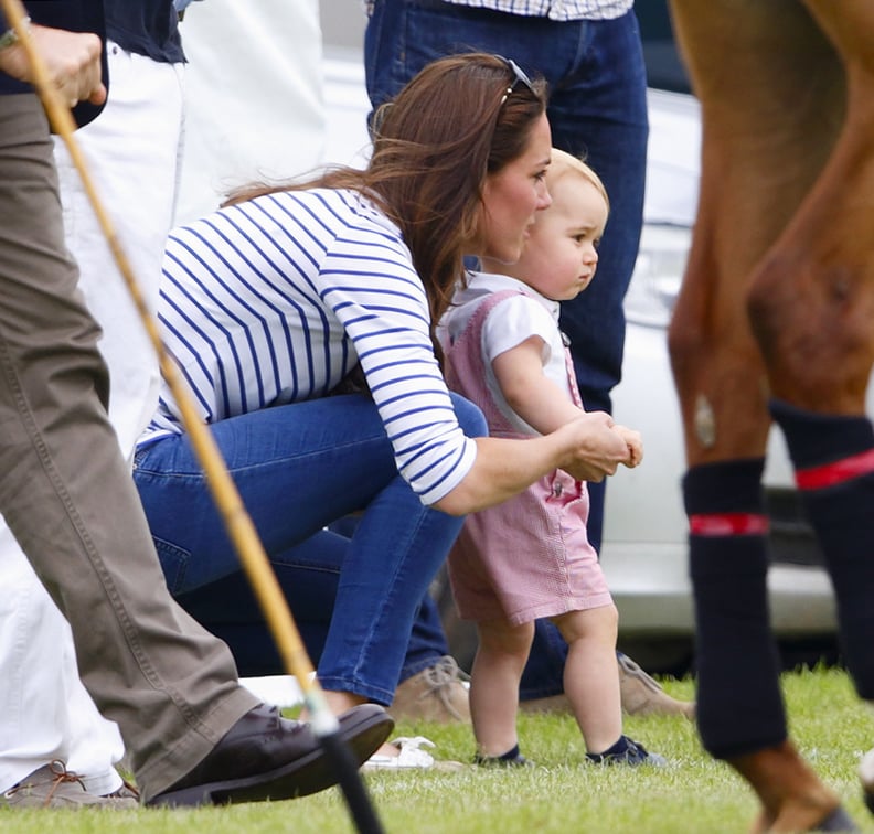 When She Showed George the Ropes at a June 2014 Polo Match