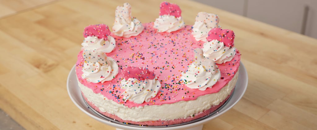 No-Bake Frosted Animal Cracker Cheesecake